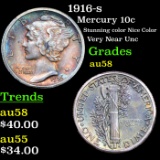 1916-s Mercury Dime 10c Grades Choice AU/BU Slider