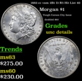 1882-cc vam 2B1 I3 R5 Hit List 40 Morgan Dollar $1 Grades Unc Details