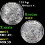 1921-p Morgan Dollar $1 Grades Select+ Unc