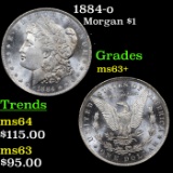 1884-o Morgan Dollar $1 Grades Select+ Unc