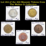 Lot #84 of the 450 Masonic Tokens from The Walter O. Collection