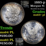 1885-p Morgan Dollar $1 Grades Select Unc+ PL