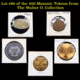 Lot #86 of the 450 Masonic Tokens from The Walter O. Collection