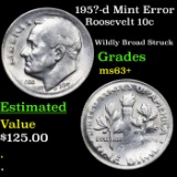 195?-d Mint Error Roosevelt Dime 10c Grades Select+ Unc