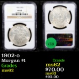 NGC 1902-o Morgan Dollar $1 Graded ms62 By NGC