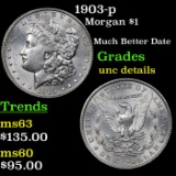 1903-p Morgan Dollar $1 Grades Unc Details