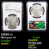 NGC 1900-o Morgan Dollar $1 Graded ms63 By NGC