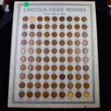 ***Auction Highlight*** Virtually Complete Lincoln Cent Page 1909-1940 97 coins Missing Only 09-s VD