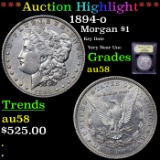 ***Auction Highlight*** 1894-o Morgan Dollar $1 Graded Choice AU/BU Slider By USCG (fc)