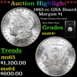 ***Auction Highlight*** 1883-cc GSA Hoard Morgan Dollar $1 Graded Choice+ Unc By USCG (fc)