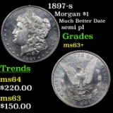 1897-s Morgan Dollar $1 Grades Select+ Unc