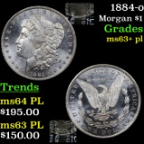 1884-o Morgan Dollar $1 Grades Select Unc+ PL