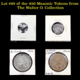 Lot #90 of the 450 Masonic Tokens from The Walter O. Collection