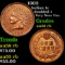 1903 Indian Cent 1c Grades au/bu Silder RB