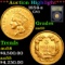 ***Auction Highlight*** 1856-s Three Dollar Gold 3 Graded Choice AU By USCG (fc)