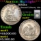 ***Auction Highlight*** 1859-s Seated Half Dollar 50c Graded ms64+ By SEGS (fc)