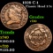 1829 C-1 Classic Head half cent 1/2c Grades vf++