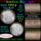 ***Auction Highlight*** Full solid date 1921-p Uncirculated Morgan silver dollar roll, 20 coins (fc)