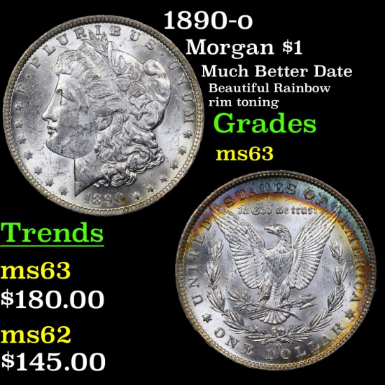 1890-o Morgan Dollar $1 Grades Select Unc