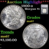 ***Auction Highlight*** 1900-o Morgan Dollar $1 Graded ms67 By SEGS (fc)