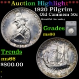 ***Auction Highlight*** 1920 Pilgrim Old Commem Half Dollar 50c Graded ms66 By SEGS (fc)
