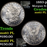 1883-p Morgan Dollar $1 Grades Select Unc PL