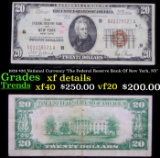 1929 $20 National Currency 'The Federal Reserve Bank Of New York, NY' Grades xf details