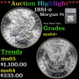 ***Auction Highlight*** 1881-o Morgan Dollar $1 Graded ms64+ By SEGS (fc)