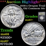 ***Auction Highlight*** 1938-s Oregon Trail Old Commem Half Dollar 50c Graded Gem++ Unc By USCG (fc)