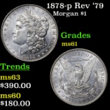 1878-p Rev '79 Morgan Dollar $1 Grades BU+