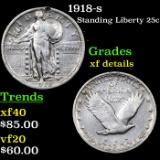 1918-s Standing Liberty Quarter 25c Grades xf details