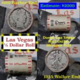 ***Auction Highlight*** Old Casino 50c Roll $10 Halves Las Vegas Casino Dunes 1910 Barber & 1935 Wal