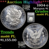 ***Auction Highlight*** 1904-o Morgan Dollar $1 Graded ms66 PL By SEGS (fc)