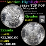 *HIGHLIGHT OF NIGHT* 1882-s TOP POP Morgan Dollar $1 Graded ms68+ By SEGS (fc)