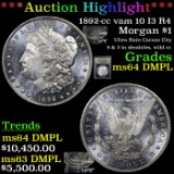 ***Auction Highlight*** 1892-cc vam 10 I3 R4 Morgan Dollar $1 Graded Choice Unc DMPL By USCG (fc)