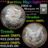 ***Auction Highlight*** 1901-o Morgan Dollar $1 Graded ms65+ DMPL By SEGS (fc)