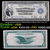 1918 $1 National Currency Federal Reserve Bank of New York, NY Grades vf++