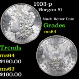 1903-p Morgan Dollar $1 Grades Choice Unc
