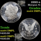 1880-s Morgan Dollar $1 Grades Choice Unc DMPL