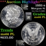 ***Auction Highlight*** 1881-s Morgan Dollar $1 Graded ms66 PL By SEGS (fc)