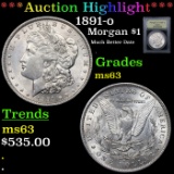 ***Auction Highlight*** 1891-o Morgan Dollar $1 Graded Select Unc By USCG (fc)
