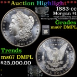 *HIGHLIGHT OF THE ENITR AUCTION* 1883-cc Morgan Dollar $1 Graded ms67 DMPL By SEGS (fc)