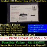 ***Auction Highlight*** Original sealed box 5- 1978 United States Mint Proof Sets (fc)