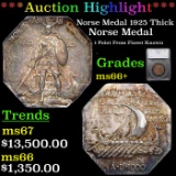 *HIGHLIGHT OF NIGHT* Norse Medal 1925 Thick Graded ms66+ By SEGS (fc)
