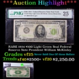 ***Auction Highlight*** RARE 1934 $500 Light Green Seal Federal Reserve Note President William McKin