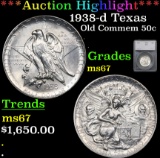 ***Auction Highlight*** 1938-d Texas Old Commem Half Dollar 50c Graded ms67 By SEGS (fc)