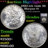 ***Auction Highlight*** 1882-o /o vam 36 Morgan Dollar $1 Graded ms65+ By SEGS (fc)