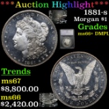 ***Auction Highlight*** 1881-s Morgan Dollar $1 Graded ms66+ By SEGS (fc)