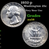 1932-p Washington Quarter 25c Grades Choice AU/BU Slider