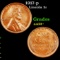 1917-p Lincoln Cent 1c Grades Choice AU/BU Slider+
